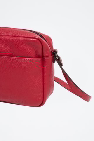 Sac bandoulière en cuir Marelys - Rouge