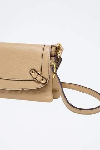 Sac bandoulière en cuir Joe - Nude