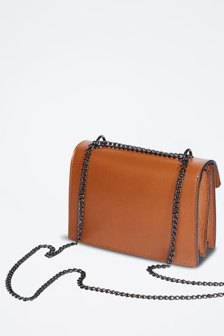 Sac bandoulière en cuir Maegan - Camel