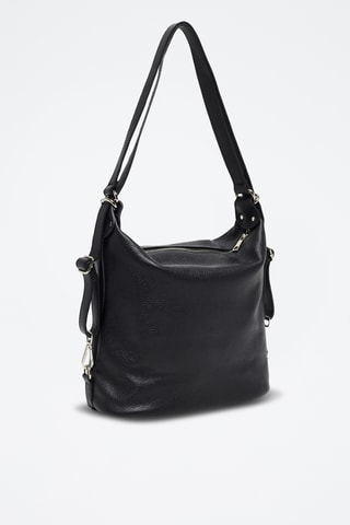 Sac bandoulière en cuir Effia - Noir