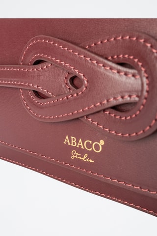 Sac bandoulière en cuir Ambre  - Bordeaux