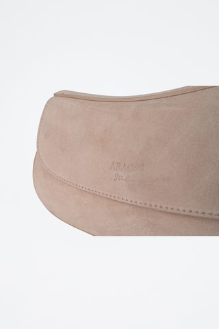 Sac porté épaule en nubuck Cyra  - Taupe