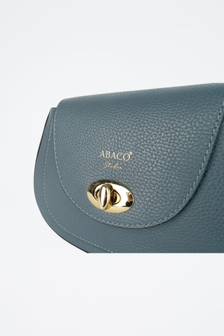 Sac bandoulière en cuir FAE  - Bleu clair