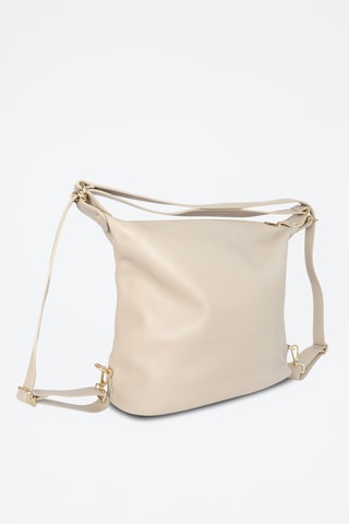 Sac bandoulière en cuir Effia  - Taupe