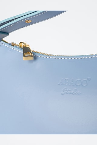 Sac porté épaule en cuir Juna  - Bleu clair