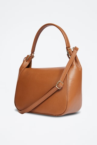 Sac porté épaule en cuir Milva - Camel