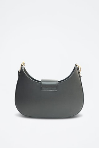 Sac porté épaule en cuir Nella - Noir