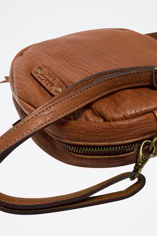 Sac bandoulière en cuir d'agneau Rondo - Camel