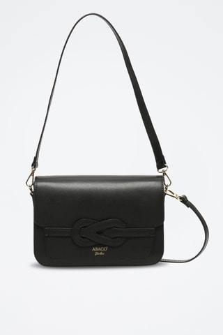 Sac bandoulière en cuir Ambre - Noir