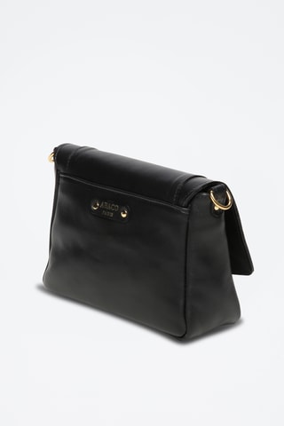 Sac bandoulière en cuir Gaby - Noir