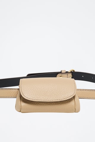 Sac banane en cuir Friend Ceinture - Nude