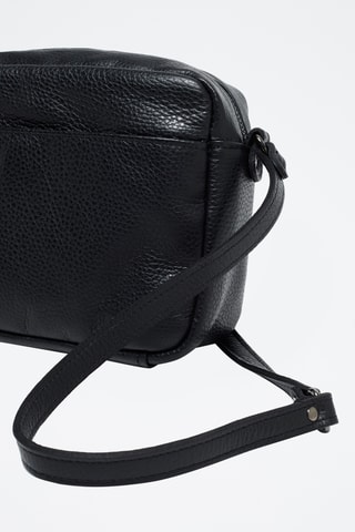 Sac bandoulière en cuir Marelys - Noir