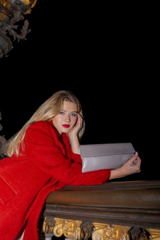 Sac bandoulière en cuir Gala - Taupe