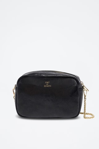 Sac bandoulière en cuir Amaia - Noir