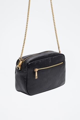 Sac bandoulière en cuir Amaia - Noir