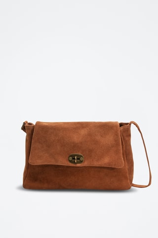 Sac bandoulière en nubuck Ana - Camel
