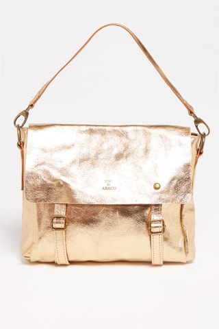 Sac porté épaule en cuir Nyle - Doré