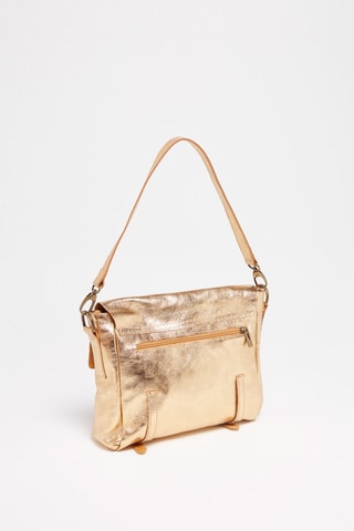 Sac porté épaule en cuir Nyle - Doré