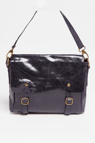 Sac porté épaule en cuir Nyle - Noir