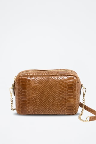 Sac bandoulière en cuir Cleo - Camel
