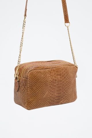 Sac bandoulière en cuir Cleo - Camel