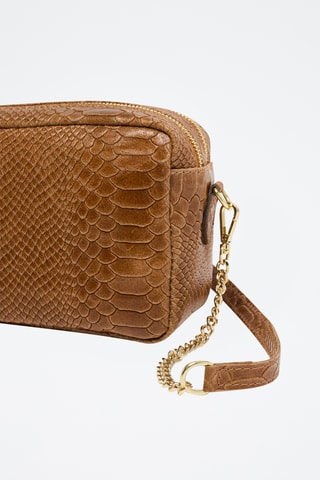 Sac bandoulière en cuir Cleo - Camel