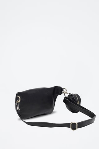Sac banane en cuir Tena - Noir