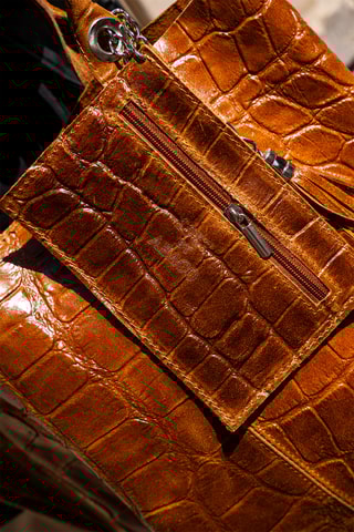 Sac à main en cuir Star - Camel