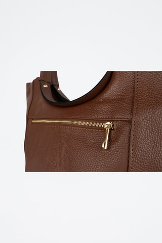 Sac à main en cuir Julia  - Marron