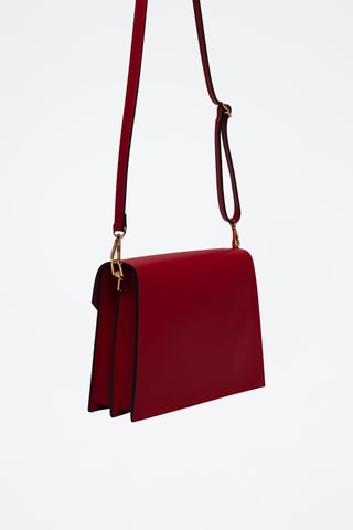 Sac bandoulière en cuir Celia - Bordeaux