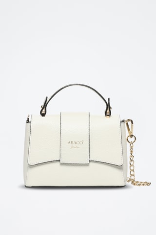 Sac bandoulière en cuir Mila - Blanc