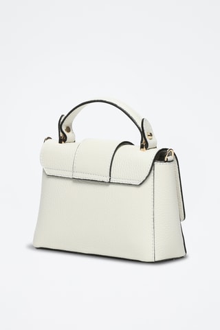 Sac bandoulière en cuir Mila - Blanc