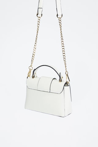 Sac bandoulière en cuir Mila - Blanc