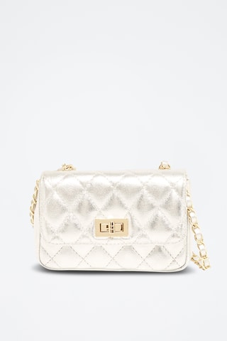 Sac bandoulière en cuir Avila - Argenté