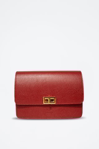 Sac bandoulière en cuir Gaya - Bordeaux