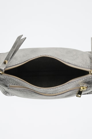 Sac bandoulière en cuir Vero - Argenté et doré