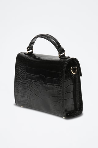 Sac bandoulière en cuir Sandy - Noir