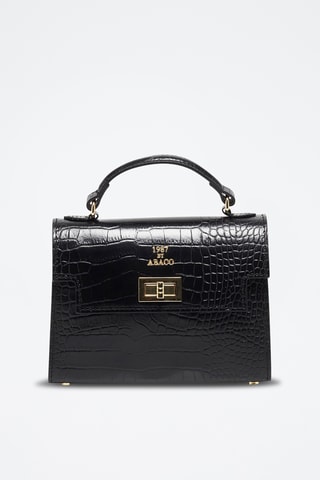 Sac bandoulière en cuir Sandy - Noir