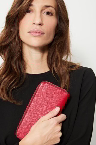 Compagnon en cuir Gali - Rouge