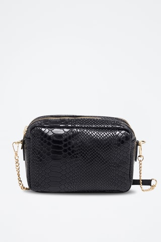 Sac bandoulière en cuir Cleo - Noir