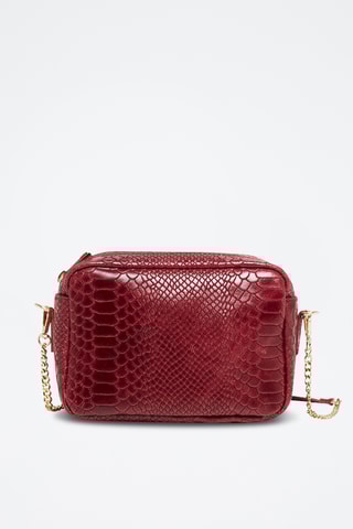 Sac bandoulière en cuir Cleo - Bordeaux