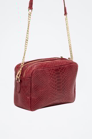Sac bandoulière en cuir Cleo - Bordeaux