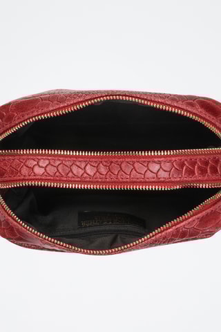 Sac bandoulière en cuir Cleo - Bordeaux