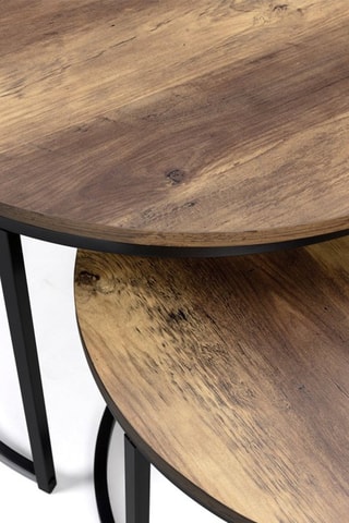 2 tables basses gigognes Eliza - 70 x 46 x 70/54 x 35,5 x 54 cm