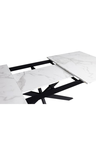 Table extensible Glam - Blanc et noir