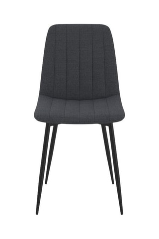 6 chaises Fiona - Gris foncé