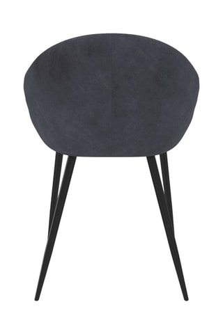 4 chaises Dory - Gris et noir