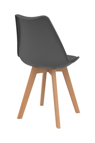 6 chaises Nordia -  Gris foncé