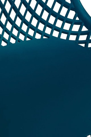 4 chaises Maelle - Bleu canard et naturel