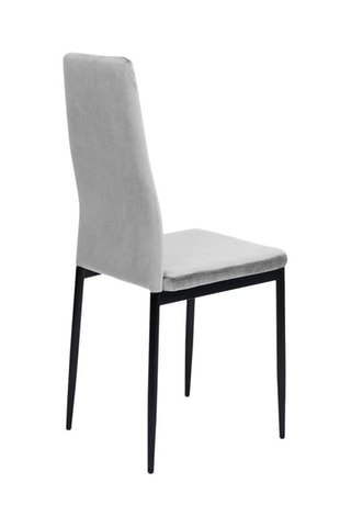 6 chaises Jade - 39 x 96 x 41,5 cm - Revêtement en velours